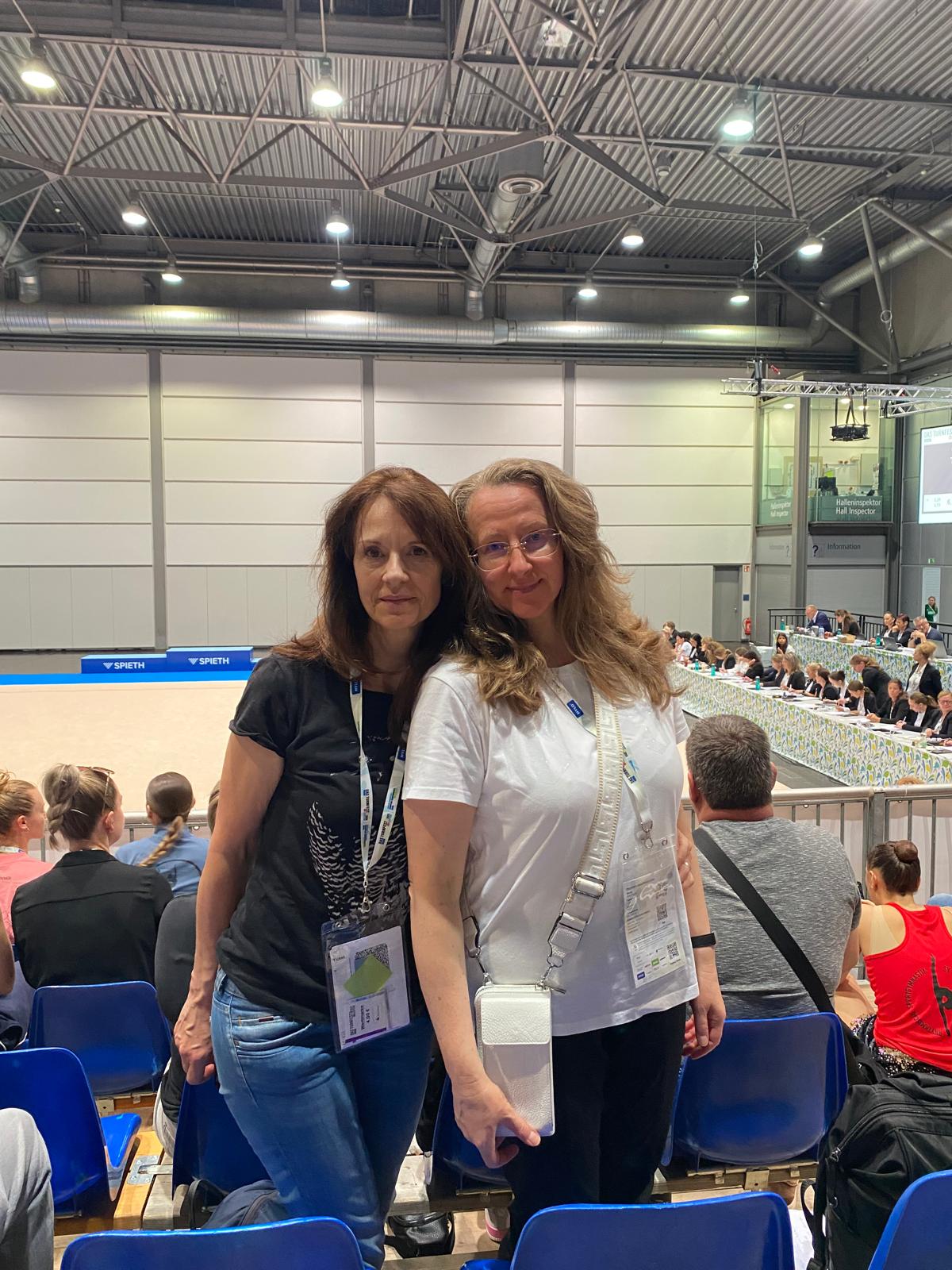 Turnfest 2025 - Betreuerinnen Annett Rechtenbach und Natali Sergeev