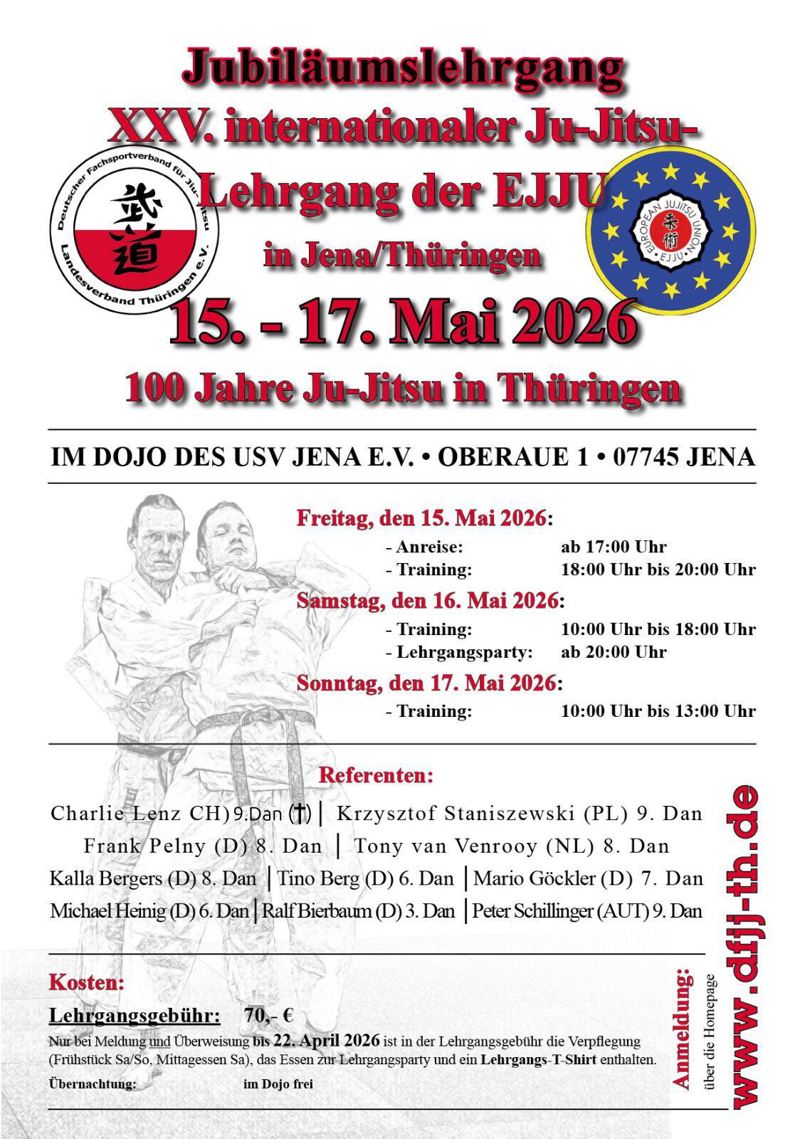 JiuJitsu im USV-Jena, Jubiläumslehrgang
