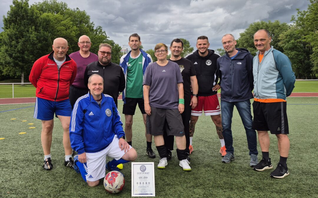 Walking Blues – Gehfußball; Auszeichnung Fair Play Plakette