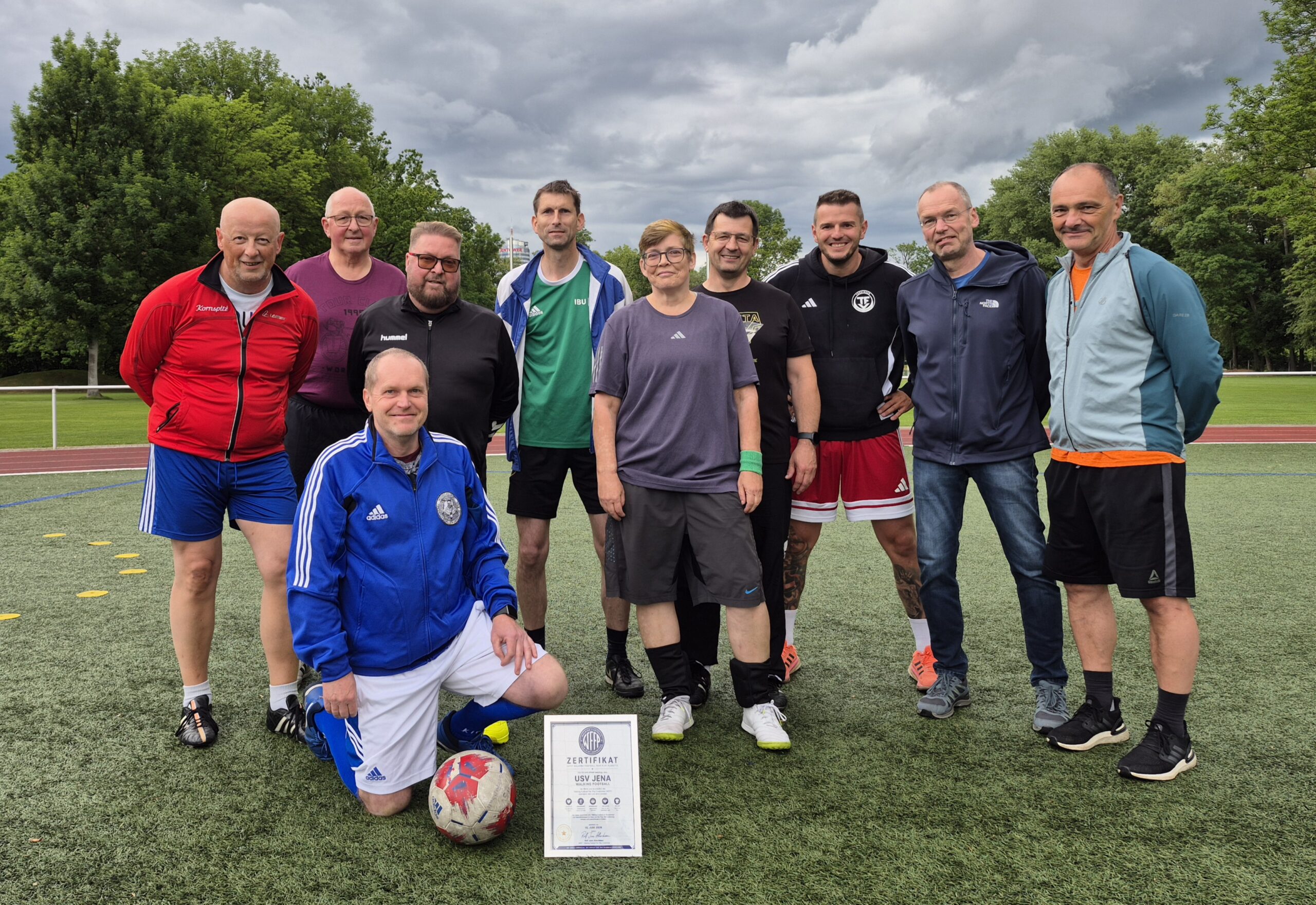Walking Blues – Gehfußball; Auszeichnung Fair Play Plakette