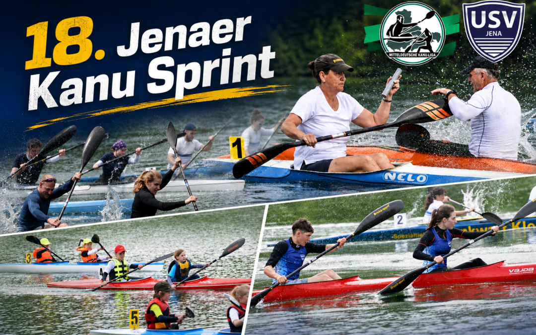 18. Jenaer Kanu Sprint am 22. und 23.August auf dem Schleichersee