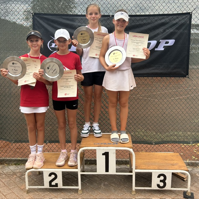 Siegerehrung U12 weiblich Doppel