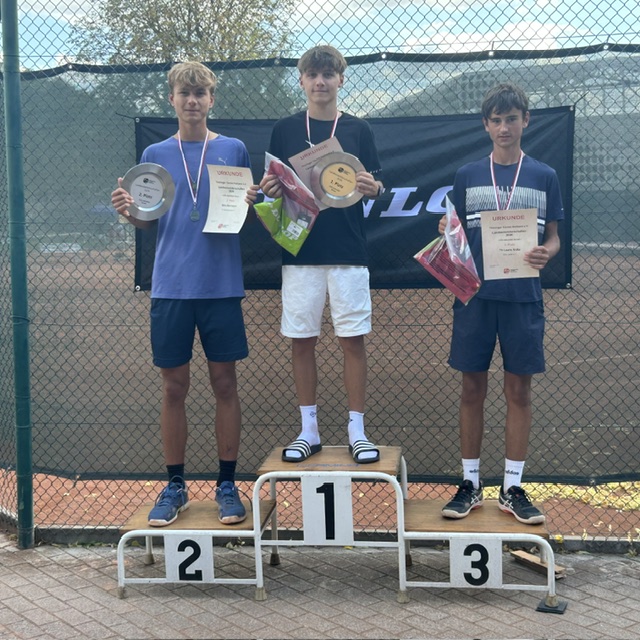 Siegerehrung U18 männlich Einzel